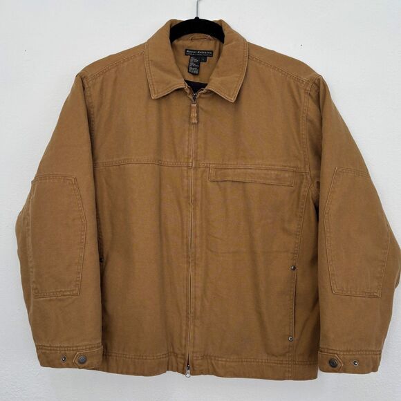 Royal Robbins Mens Vintage Trucker Jacket Size L Canvas Chore Barn Ranch Utility - Picture 1 of 8